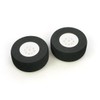 JP 83mm Sponge Wheel - White Centre (2) for RC Aircraft