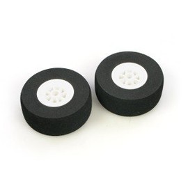 JP 83mm Sponge Wheel - White Centre (2) for RC Aircraft