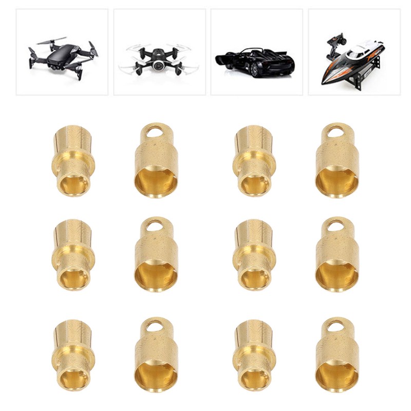 30 Sets Connector Plug 8.0 Gold Plated Brass High Accuracy