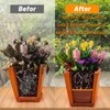 Conderyang 2Pcs 11" Square Planter Insert, Durable Plastic Plant Pot