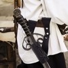 GORGECRAFT Renaissance Leather Sword Holster Right Hand Sword Sheath Belt