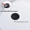 Jincrop Bathroom Sink Drain Matte Black with Overflow, Pop Up