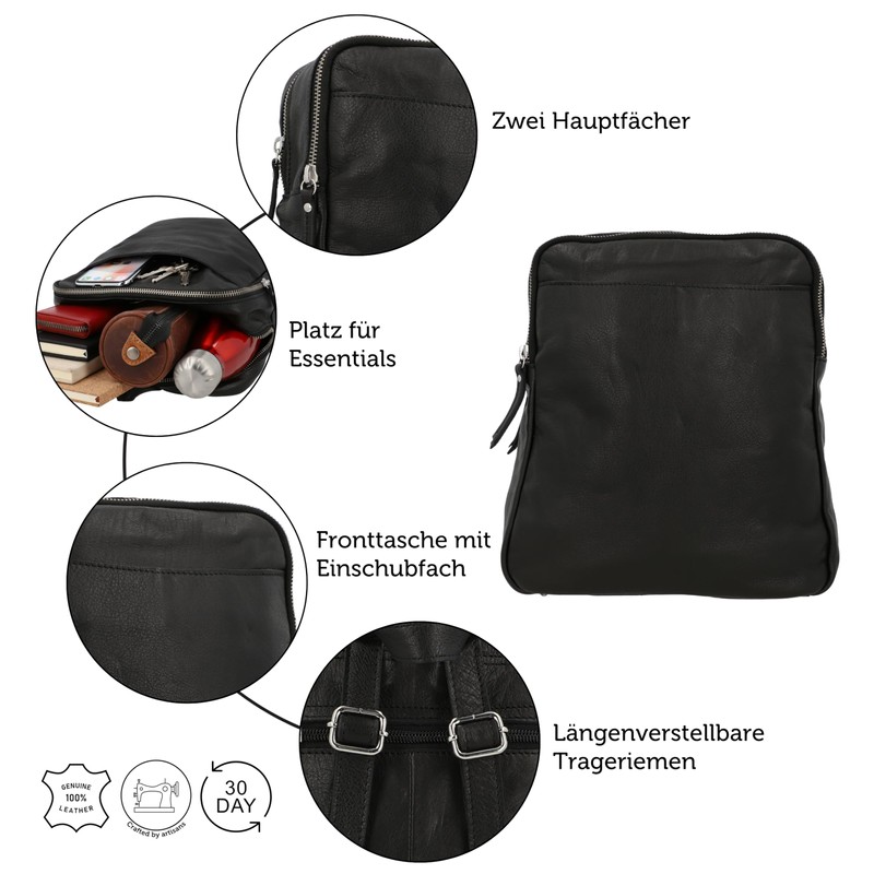 Gusti Kelly City Backpack Leather Backpack Daypack Mini Backpack Small