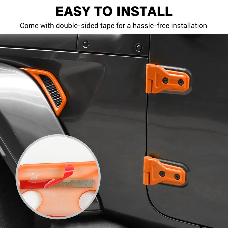 JeCar Exterior Trim Kits Door & Hood Hinge Covers Door