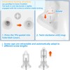 Toilet Bolt Covers Decorative, No Screw Cutting Required,Push-to-Install Universal Toilet