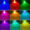 2Pcs RGB 1/2" NPT Boat Drain Plug Lights IP68 Waterproof