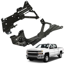 SEBLAFF Front Inner Bumper Bracket Set Left and Right Side Black Replacement for 2016-2018 Silverado 1500 GM1063113 GM1062113