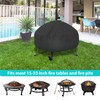 Fire Pit Cover - 85cm Firepit Covers Round Waterproof Heavy