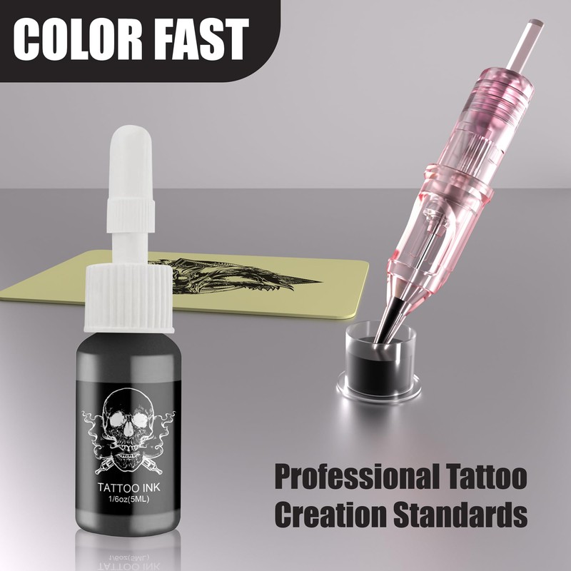 NEDPAIN Adjustable Stroke Wireless Tattoo Pen Kit with Ink and