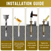 Napredak 3/8” x 3-1/2” Strike Anchor, Hammer Drive pin Expansion