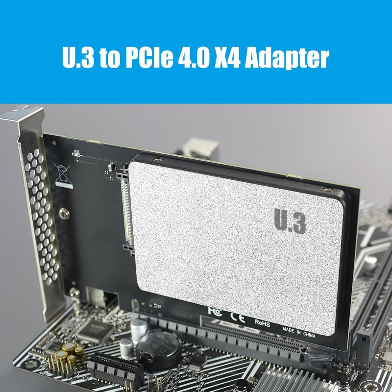 GLOTRENDS PU13 U.3 to PCIe 4.0 X4 Adapter for 2.5