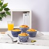 Selamica Ceramic 8oz Bouillon Cups 4 Inch Small Bowls, Dessert