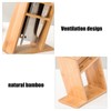 Bamboo Knife Holder Inclined Kitchen Knife Holder Multifunctional Bamboo Rack
