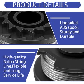 Replacement Strimmer Line,Replacement Spool and Line,Strimmer Spool,Grass Trimmer Spool,Replacement Trimmer Spool,Compatible with Bosch Art 23 SL Art 26 SL, EasyGrassCut 18, 23, 26, 18-230,18-260