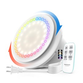 6" Bathroom Exhaust Fan with Light, 10 RGB Lights Upgraded 2 Way 6 Speed Bathroom Fan with Light & Remote DC Motor 3000 RPM Energy Saving Household Ventilation Fans for Attic Basement Garage P208A2