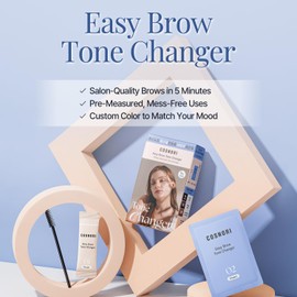 COSNORI Easy Brow Tone Changer – Gentle Lightening Formula for Soft, Natural Look – Brow Bleach Kit, Easy At-Home Application, Quick Results in 2–3 Minutes, 5 Applications