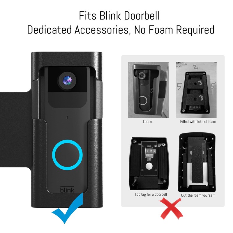 Anti Theft Ring Doorbell Mount - Renter Friendly Ring Doorbell