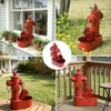 Metal Solar Powered Water Fountain with Backup Battery,Outdoor Fountains