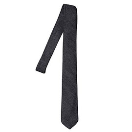 Atelier 365 Denim Collar Necktie, Stylish with Remote Work, Business Office, Business Casual, Formal, Simple, Men's Gift, Denim/sun-ux-ne-1609-ats, 04-black denim