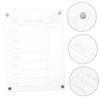 jojofuny Magnetic Menu Board for Fridge Reusable Dry Erase Meal