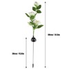 Solar Power LED Camellia Flower Light for Outdoor Yard Garden