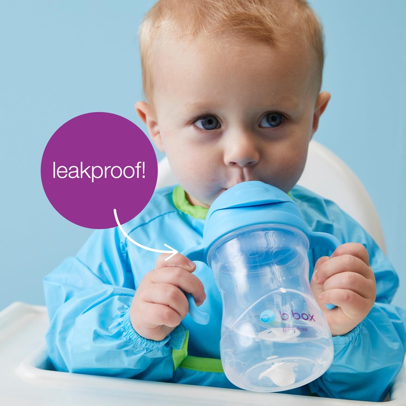 b.box Learning Cup Pack of 2 with Replacement Straws and