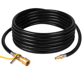 SHINESTAR 12ft RV Propane Quick Connect Hose - Low Pressure Extension Hose with 1/4" Disconnect Fittings - Ideal for Gas Grills, Griddles, Stoves, Fire Pits