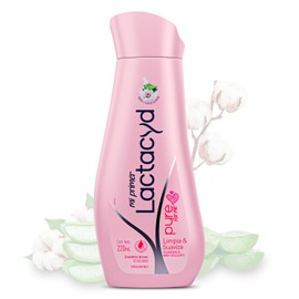 Lactacyd Mi Primer shampoo íntimo para niñas y adolescentes con lactoserum, ácido hialurónico y sábila; calma y ayuda a preservar el pH natural; hipoalergénico; jabon intimo femenino – 200 ml | 1‑Pack