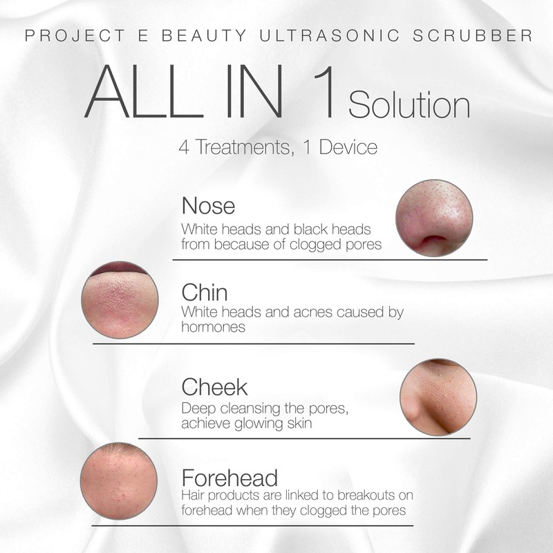 Wireless Ultrasonic Skin Care Scrubber by Project E Beauty |