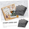 LALAFINA 20pcs Stamp Collection Loose-Leaf Pages Durable Storage Holders for