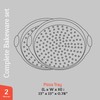 Non-Stick Pizza Pan with Silicone Handle 2 Pack, 13 Inch