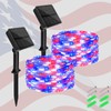 cshare Red White and Blue Solar Fairy Lights, 4th of