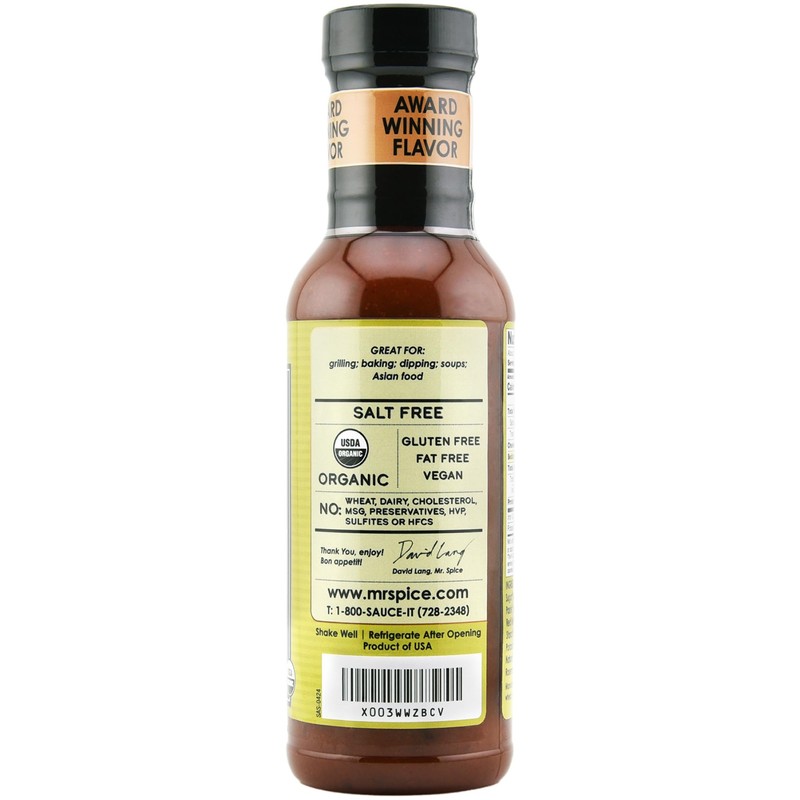 Mr. Spice Organic Sweet and Sour Sauce, Salt Free Sweet