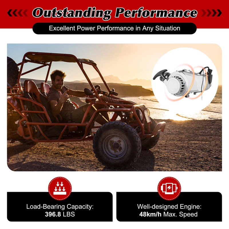 49cc 2 Stroke Pull Start Engine Motor Kit 49cc 2-stroke