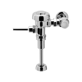 Sloan 186-0.125 Exposed Manual Urinal Flushometer, 0.125 GPF Manual Flush Valve - Single Flush, Non-Hold-Open Handle, Fixture Connection Top Spud, Polished Chrome Finish, 3782643