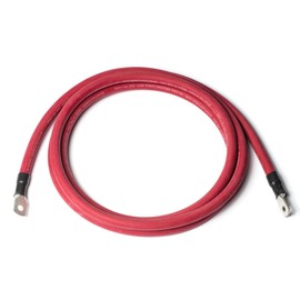 Spartan Power 20 Foot 4 AWG Red SpartanFlex Battery Cable with 3/8" Ring Terminals
