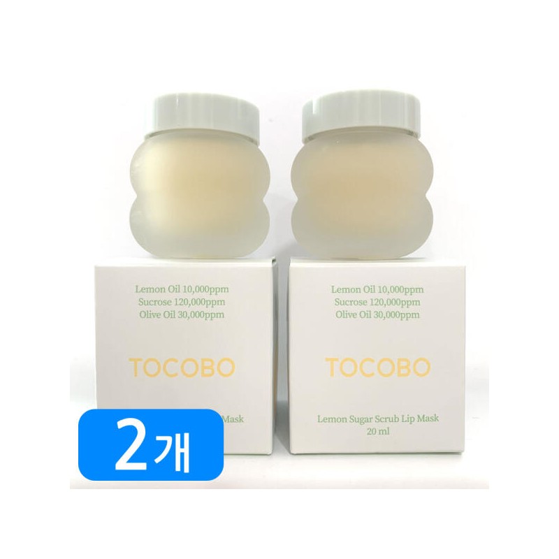 Tokobo 토코보 레몬 슈가 스크럽 립 마스크 20ml 2개(1.+1.) Tokobo