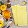 SmoothNovelty 2 Pcs Bee Hand Towels for Bathroom 100% Cotton