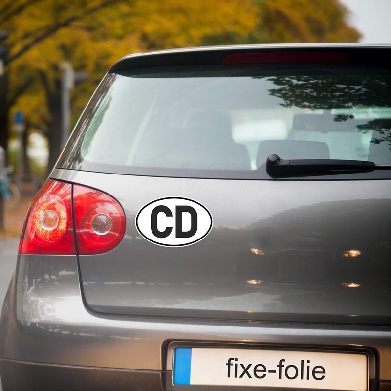 Generisch Sticker CD | Diplomatic License Plate for Diplomatic Vehicles