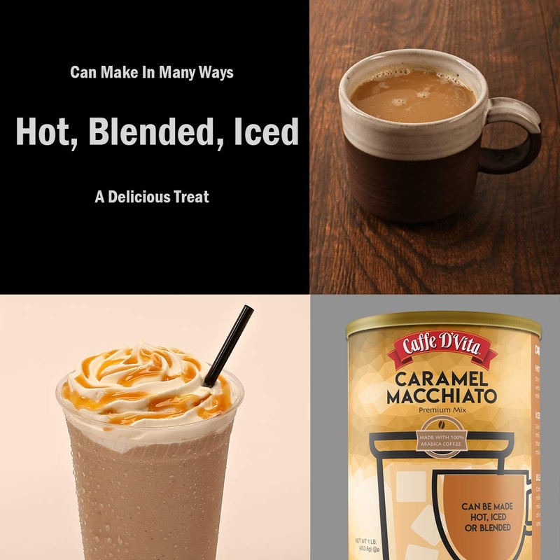 Caffe D’Vita Caramel Macchiato - Coffee Caramel Macchiato, Caramel Instant