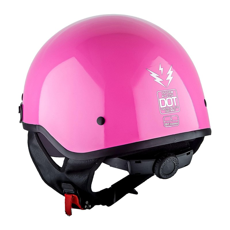 1Storm Motorcycle Half Face Helmet Mopeds Scooter Pilot with Retractable