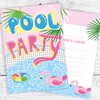 Olivia Samuel 20 x Pool Party Invites from Pink Tropical
