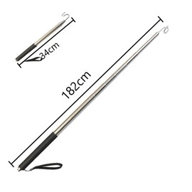 FANAHOKO Wire Hook, Cable Routing Work Tool, S-Shaped Hook, Telescopic, Magnetic Pick-up Tool, Replaceable Tip Fittings, Maximum Length: 71.7 inches (182 cm), Minimum Length: 13.4 inches (34 cm)
