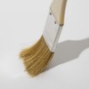 Hake City Brush Gold Roll Rack Brush, Wooden Handle, White