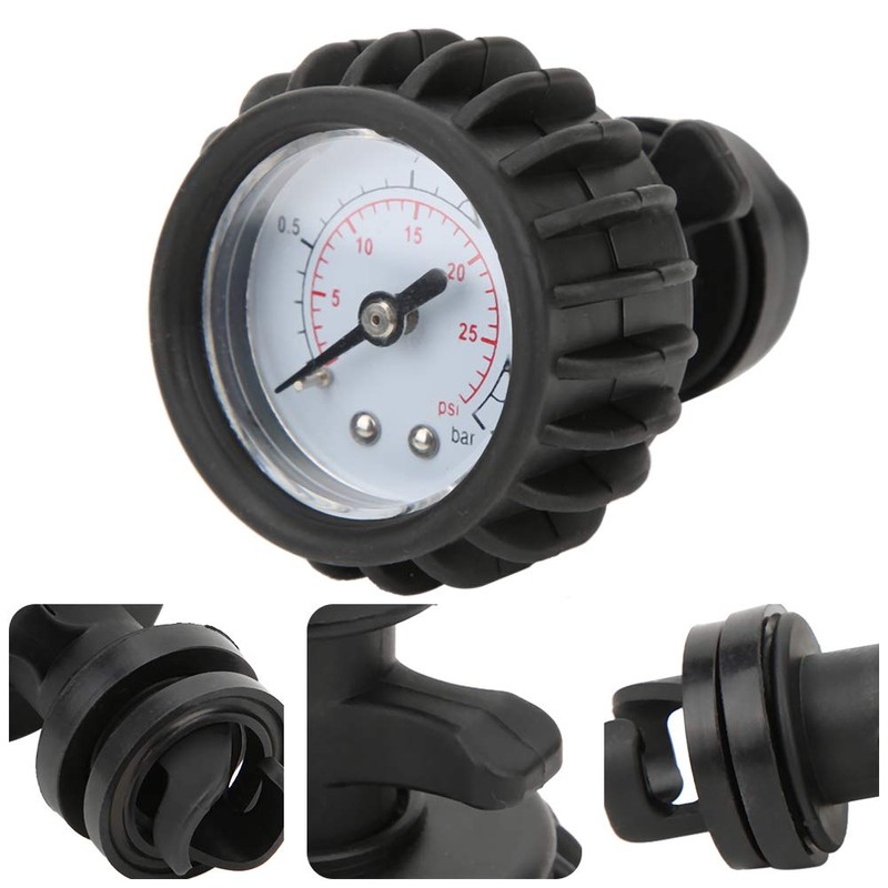 KENANLAN Unidirectional Inflatable Boat Air Pressure Gauge, Rubber Dinghy Barometer,