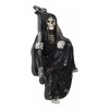 Death On The Shelf Gothic Grim Reaper With Scythe Sitting