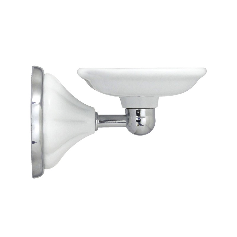 MODONA Double Robe & Towel Hook - White Porcelain &