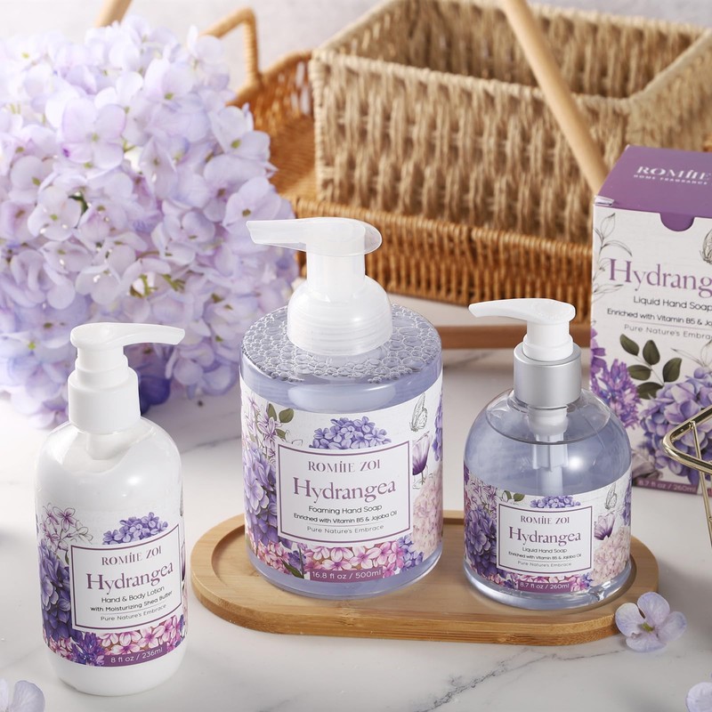 ROMIIE ZOI Liquid Hand Soap with Gift Box - Hydrangea