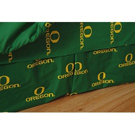 College Covers Everything Comfy Oregon Ducks Dust Ruffle Bed Skirt, Full