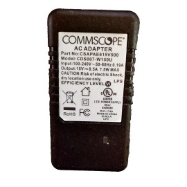 Commscope AC Adapter CDS007-W150U Coax Power Injector for CATV  15V .5A 7.5W